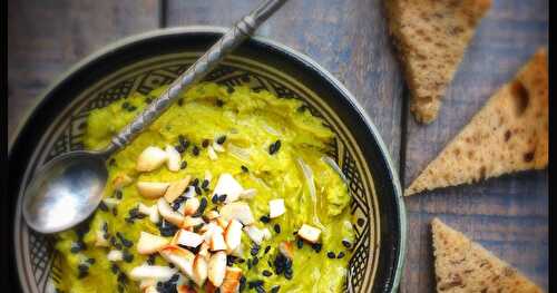 Mon houmous de lentilles et légumes au curry 