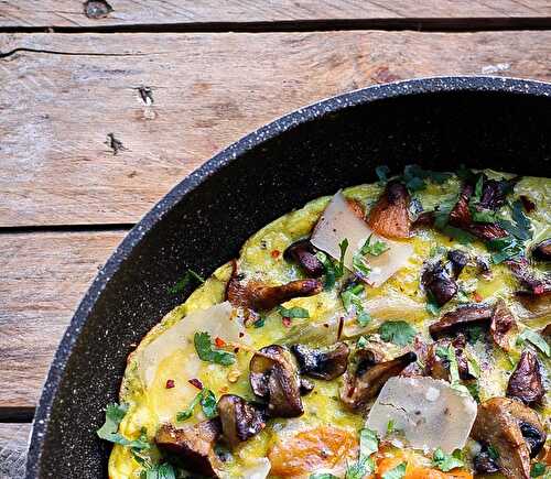 Mon omelette aux champignons