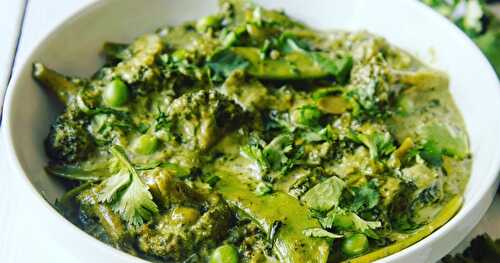 Mon presque curry vert... vraiment tout vert!