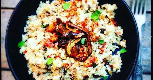 Mon risotto ai funghi porcini ...sans riz! (je détourne la tradition pour la Battle Food nº50)