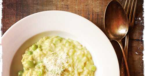 Mon risotto aux petits pois (recette photographique)