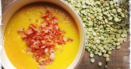 Mon velouté de carottes et pois cassés