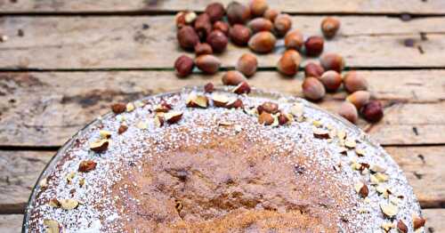 Notre gâteau très noisettes!