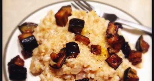 Risotto à l'aubergine