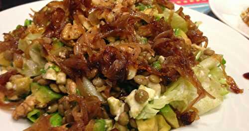 Salade de lentilles/avocat/feta