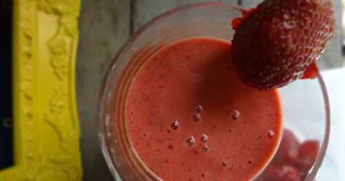 Smoothie aux fraises