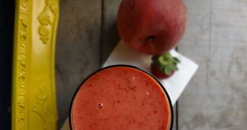 Smoothie fraise/pêche