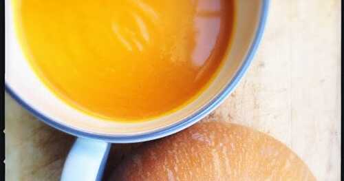 Soupe de citrouille au lait de coco