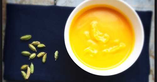 Soupe de courge à la cardamome