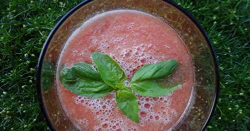 Soupe de melon et pastèque