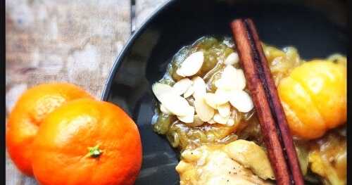 Tajine de poulet aux clémentines