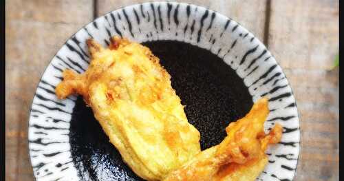 Tempura de fleurs de courgette (souvenir culinaire d'Italie nº4)