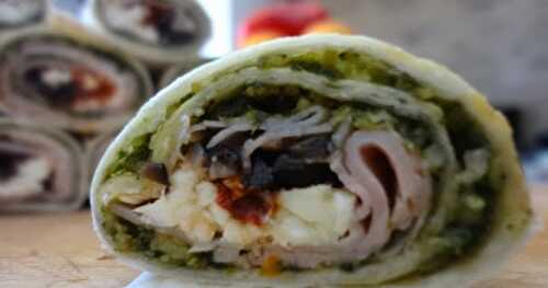 Wraps jambon/pesto