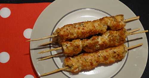 Yakitori de poulet au parmesan