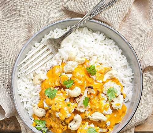 Mon curry de chou-fleur façon butter chicken 