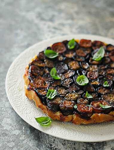 Notre tarte tatin aux aubergines