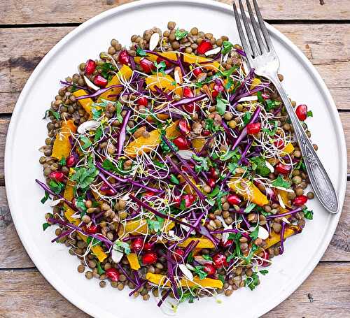 Ma salade de lentilles