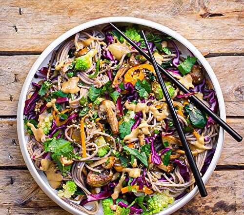 Mon wok de soba aux légumes sautés