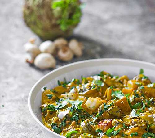 Notre curry de céleri rave et champignons