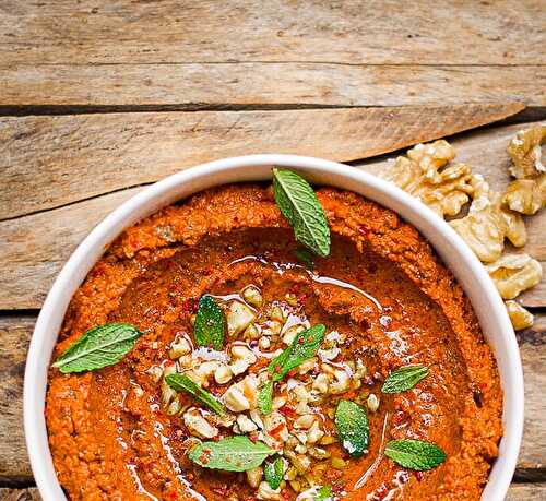 Mon dip aux poivrons : la muhammara