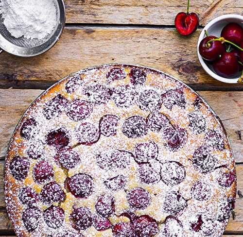 Mon gâteau cerises et ricotta