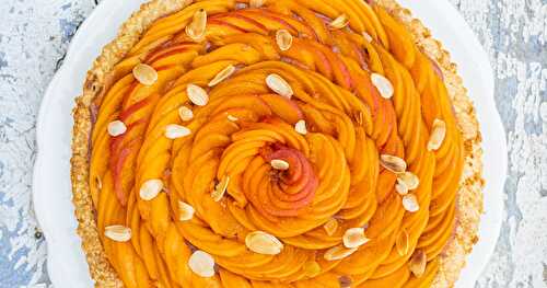 Ma tarte abricots et rhubarbe