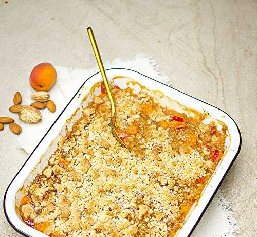 Mon crumble aux abricots