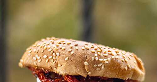 Mon burger végétarien à l'aubergine