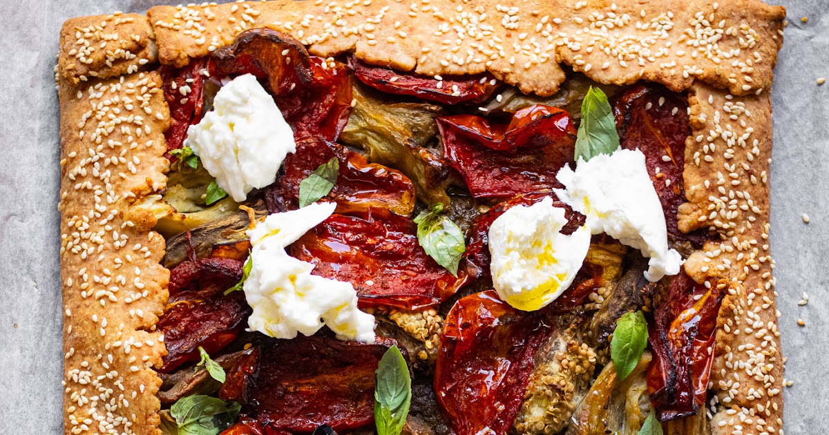 Tarte rustique aux légumes rôtis