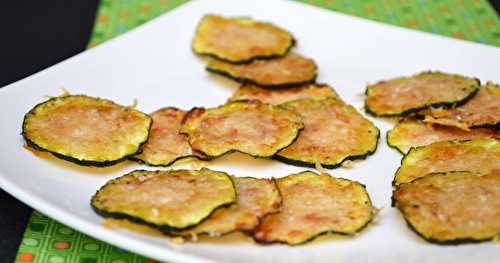 Apéro time : Chips de courgettes grillées au parmesan !