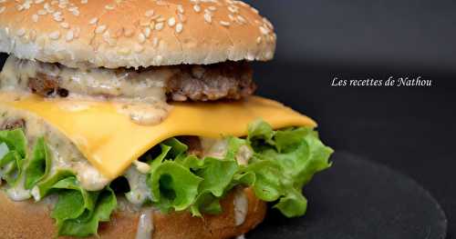 Burger et sa sauce "Giant" comme au .... fast food !