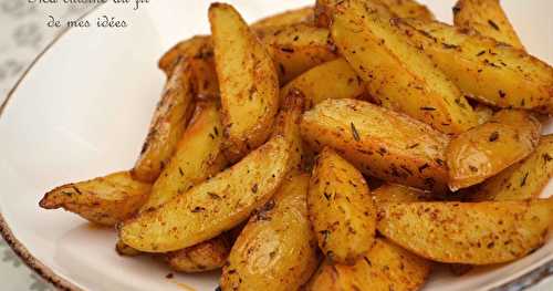 "Country potatoes" au thym et paprika fumé (pommes de terre au four)