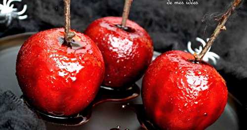 Halloween is back : pommes d'amour ou ... de sorcière ?