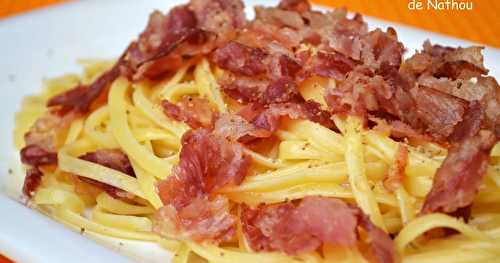 Linguine carbonara