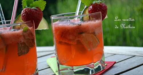 Mojito à la fraise (avec des vraies fraises !)