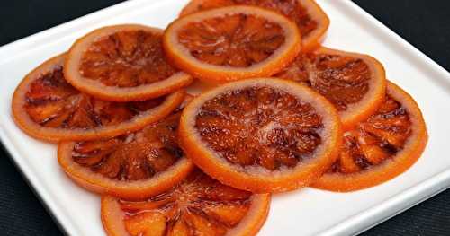Oranges sanguines confites