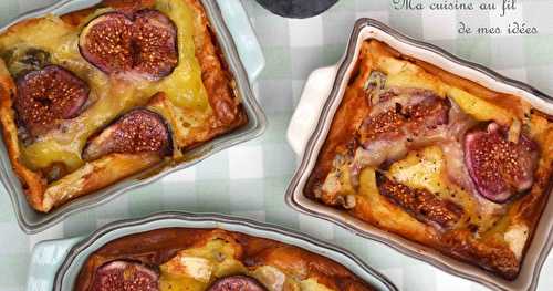 Petits clafoutis aux figues et cambozola