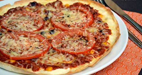 Pizza-wrap au chili con carne ... une autre façon de le déguster 