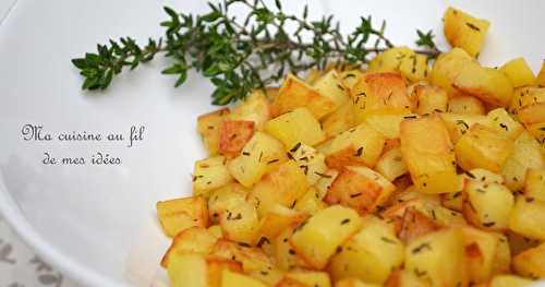 Pommes de terre sautées au thym (pommes Parmentier)