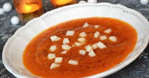 Potage aux carottes, poires et paprika {pour les fêtes ou pas !}