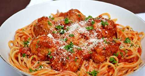 Spaghettis aux boulettes de viande