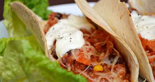 Tacos au chili con carne... express !