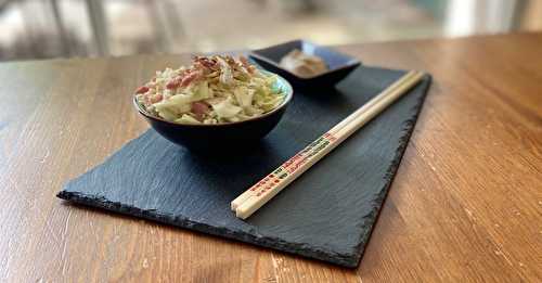 Salade chou blanc lardons aux saveurs d’Asie