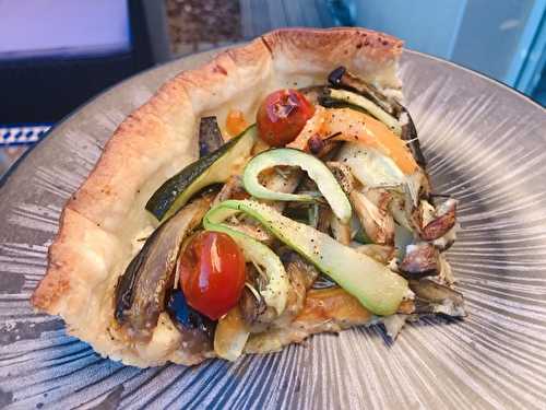 Tarte aux légumes du soleil ☀️ et sa crème d’artichaut.