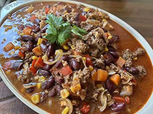 Chili Con Carne aux 2 viandes au Cookéo
