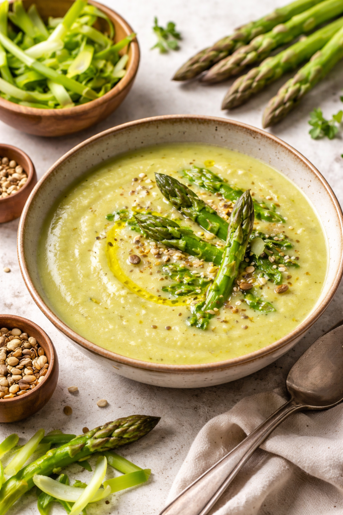 ➤Crème d’Épluchures et Queues d’Asperges : Recette Zéro Déchet Facile et Gourmande 🌱