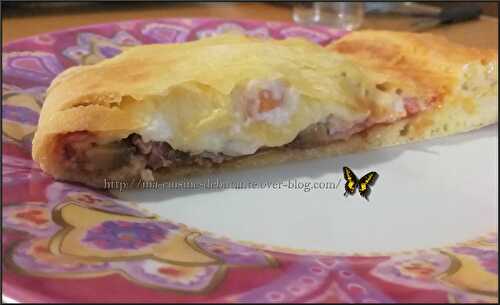 Calzone jambon champignons au cooking chef gourmet