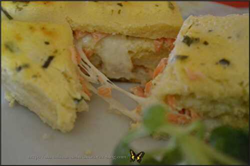 Croque Cake ail et fines herbes