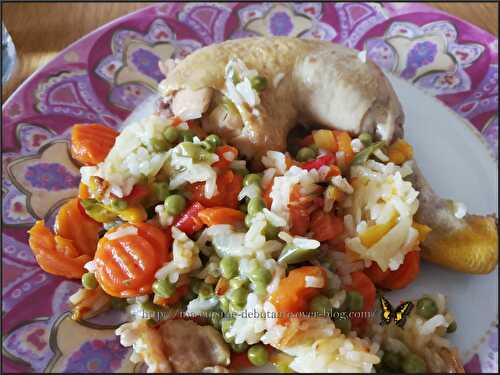 Cuisses de poulet et ses légumes