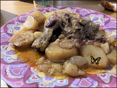Cuisses de poulet et ses pommes de terre à la sauce tandoori